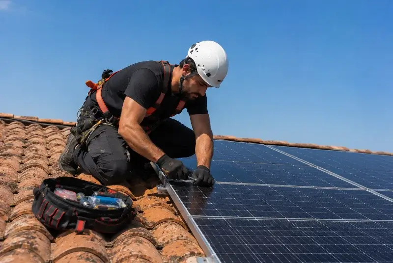 Maintenance et monitoring de panneaux solaires à Sainte-Marie